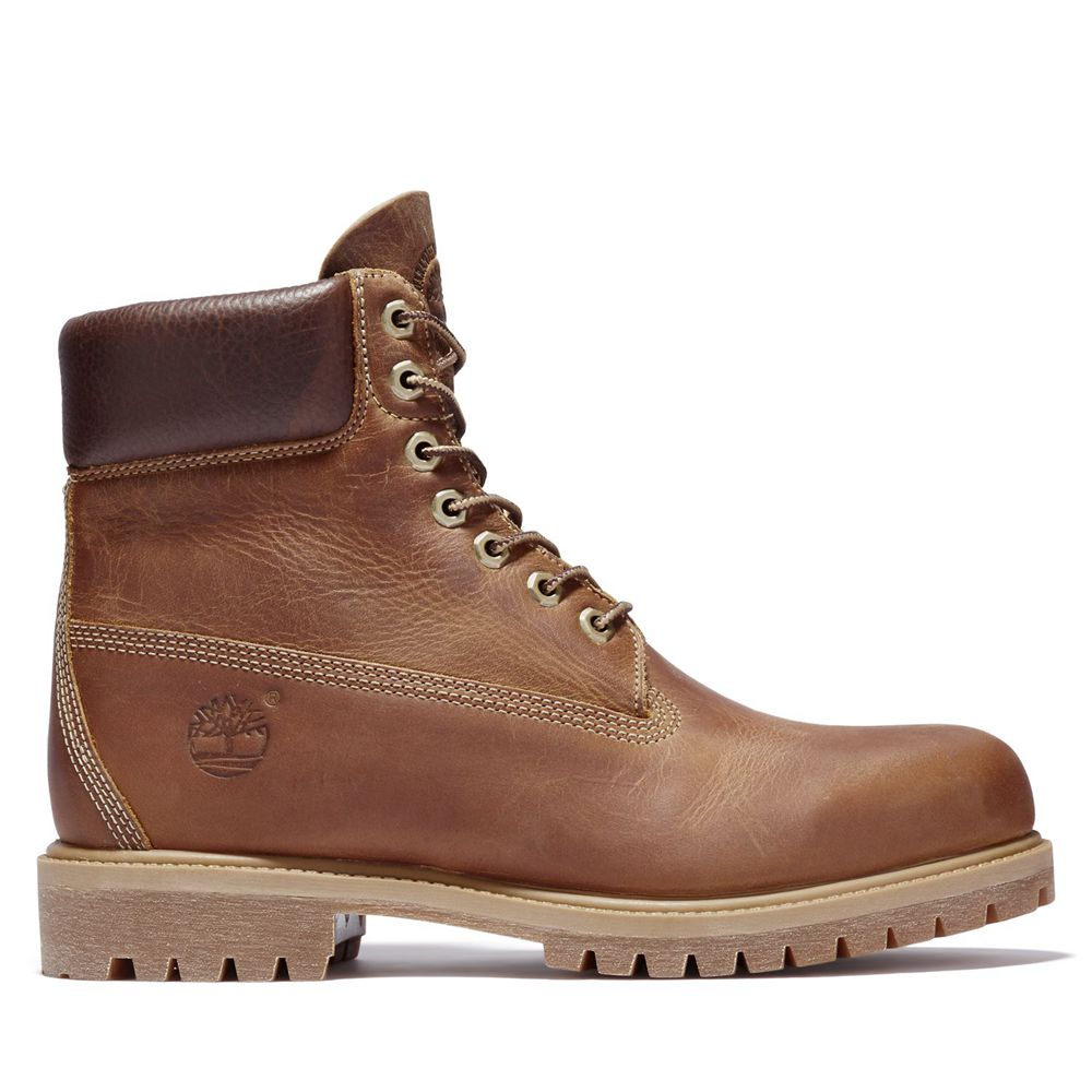 Bocanci 6-Inch Timberland Barbati Maro - Heritage Waterproof - Romania - LKOUIX137